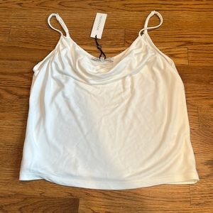 Scoop Neck White Top